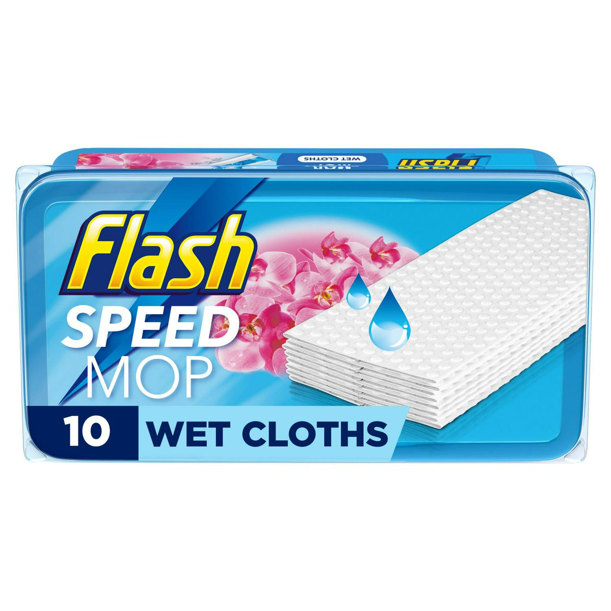 Flash Speedmop Floor Cleaner Wet Wipes Wild Orchid x10