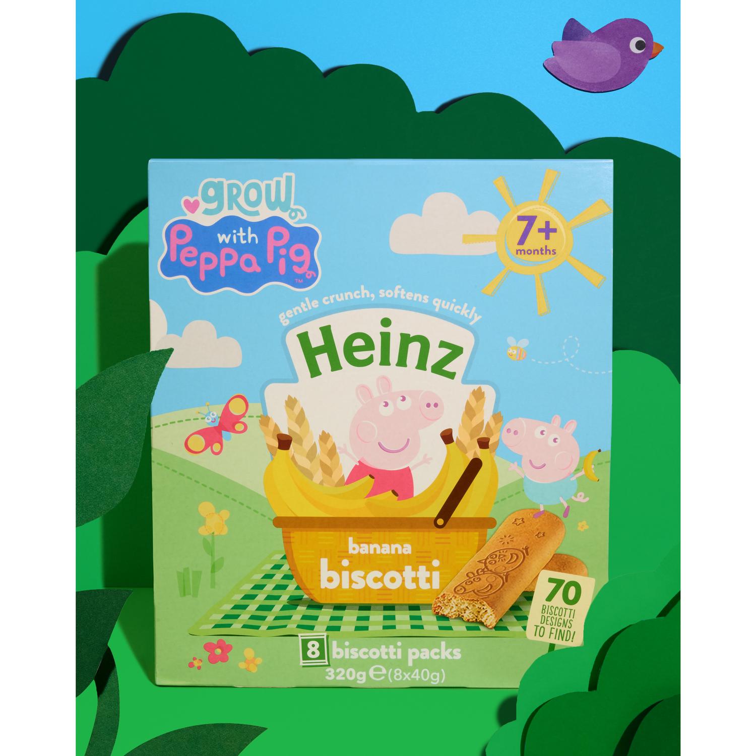 Heinz Peppa Pig banana biscotti 8 x 40g, UK version