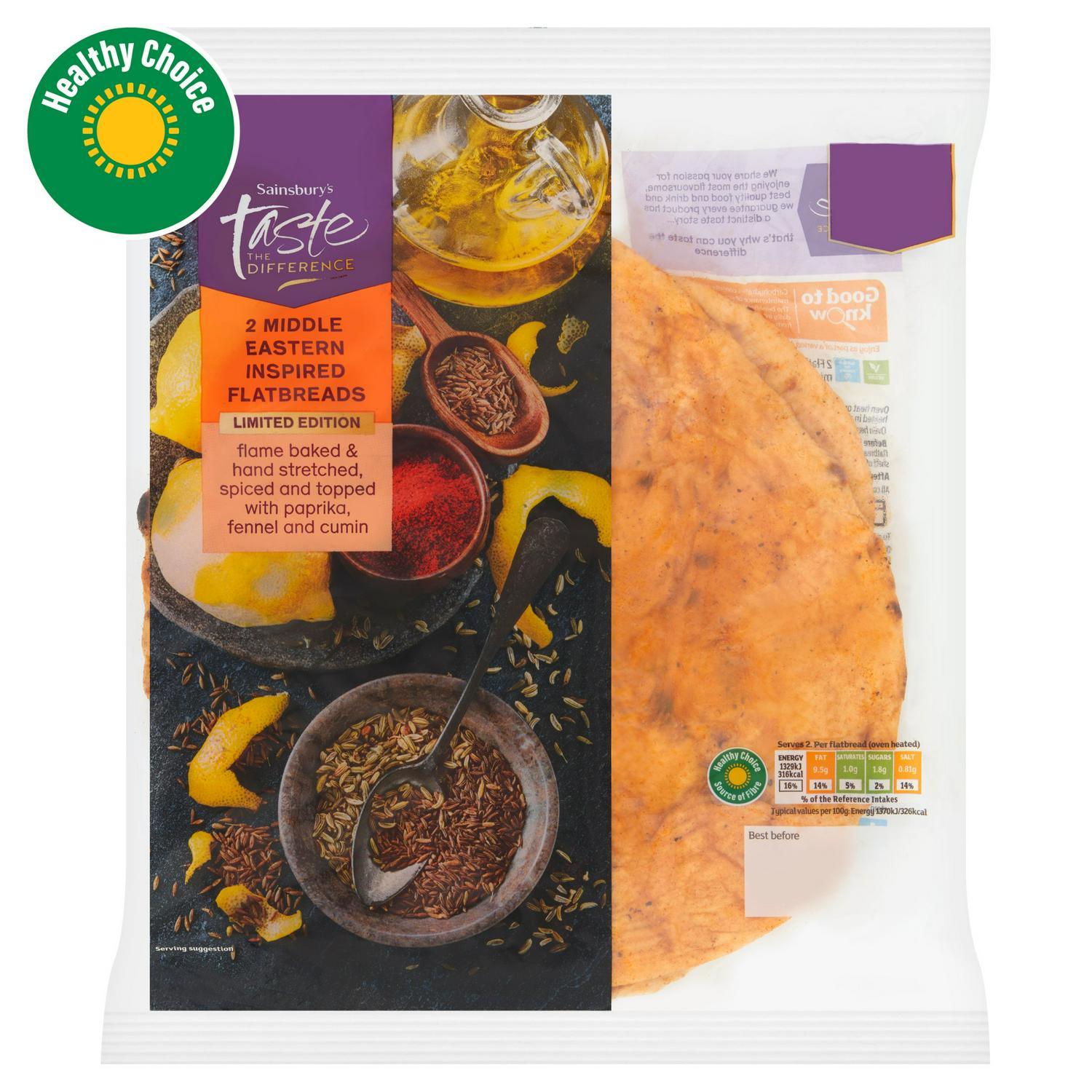 Middle Eastern Inspired Spiced Flatbreads 2-Pack