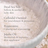 Dead Sea Salt Foot Soak with Colloidal Oatmeal, Peppermint, and Jojoba Oil 450g