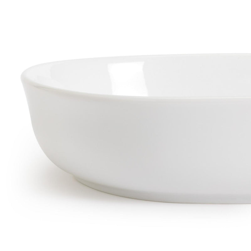 Habitat Riko Oval Serving Bowl White Porcelain, UK version