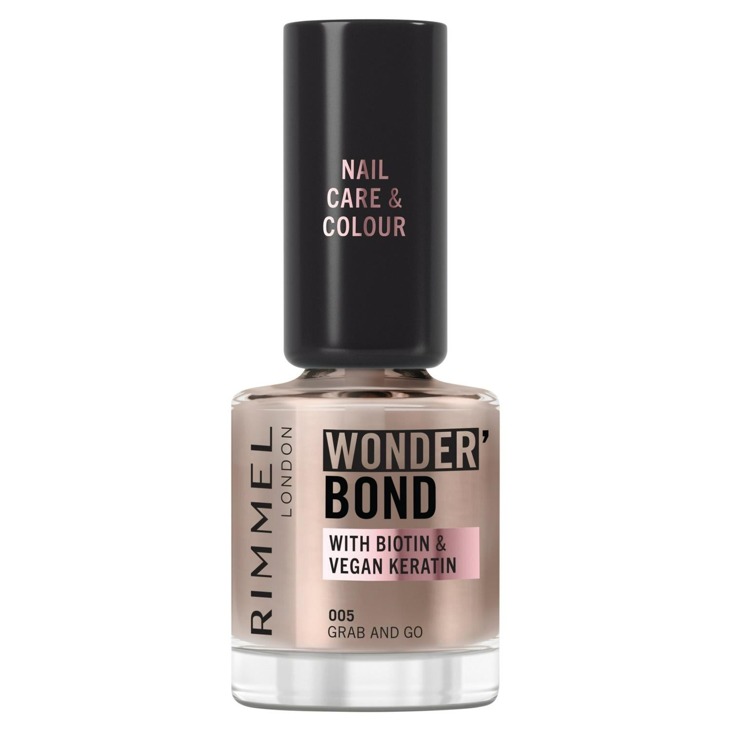Rimmel Wonder Bond Nail Polish Nude 12ml imported from the UK