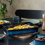Habitat stoneware roaster navy blue 33.3cm, UK version