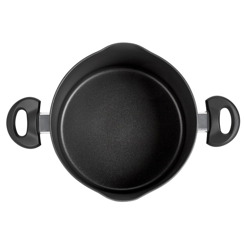 Habitat 24cm aluminum stock pot with tempered glass lid, UK version