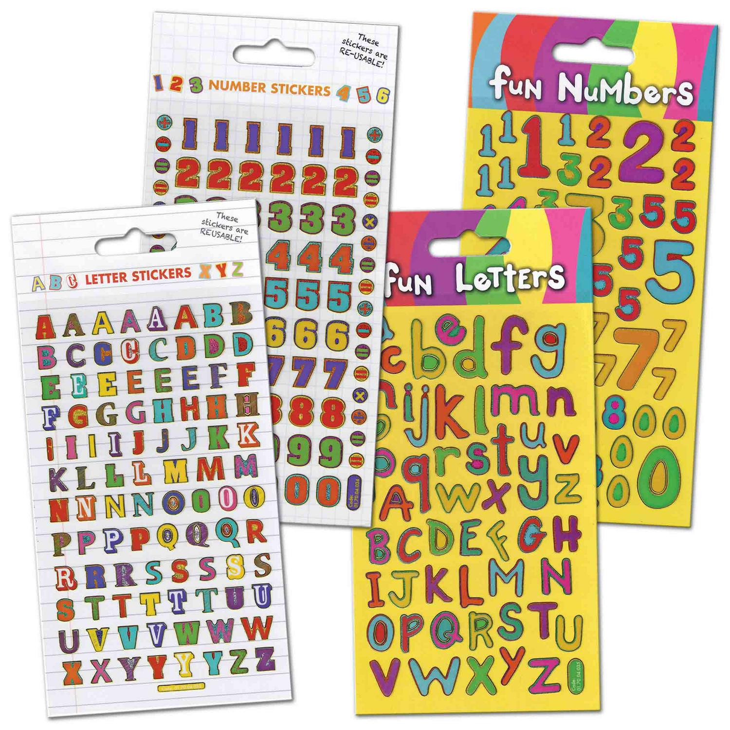 Number/Letters Stickers