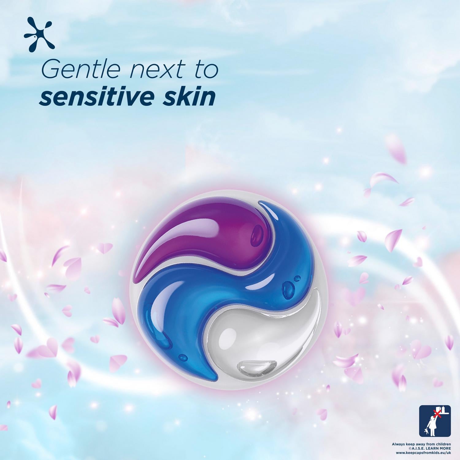 Non-Bio Washing Capsules with Delicate Fragrance for Sensitive Skin, 44 Washes