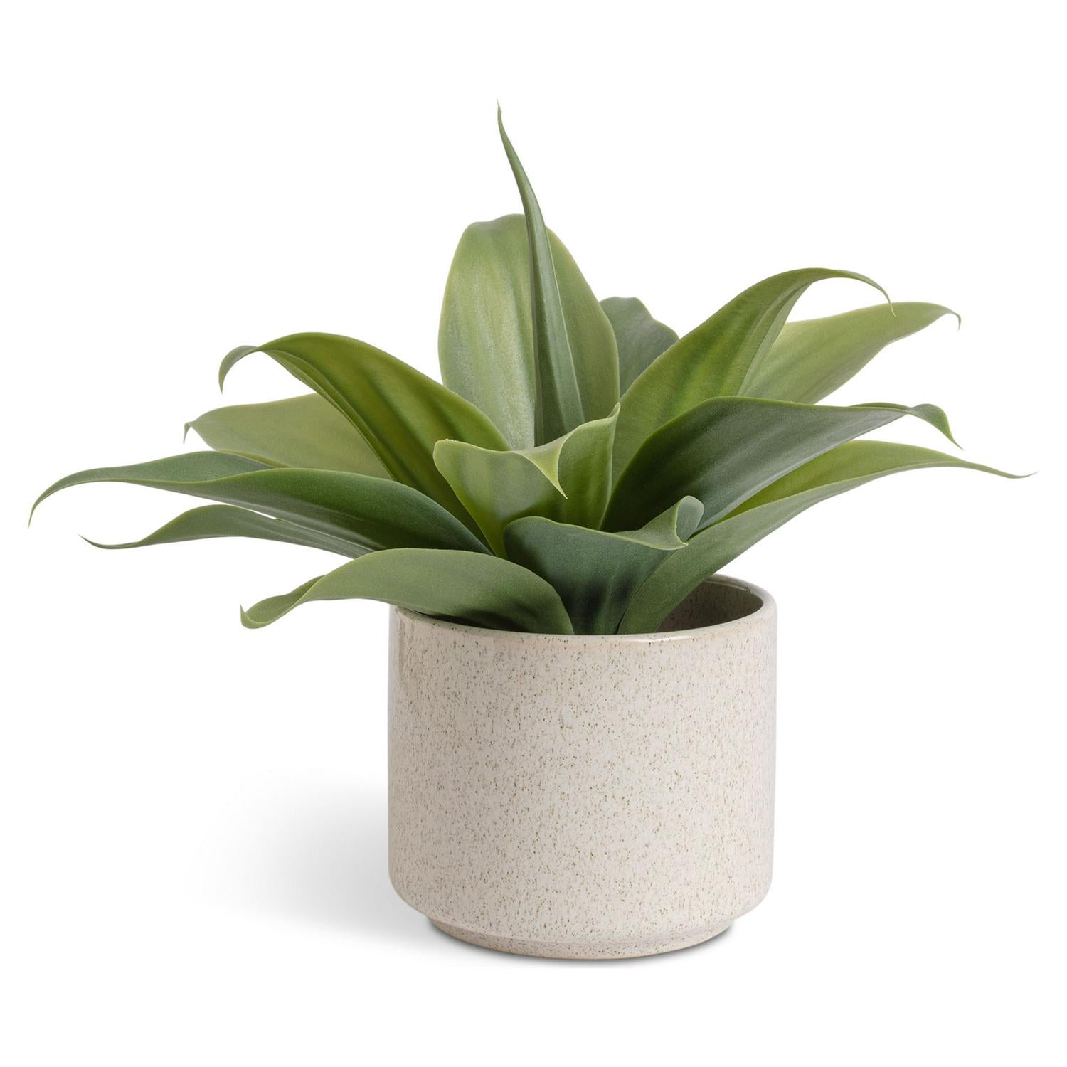 Habitat artificial aloe in reactive glazed pot 30.5cm, UK version