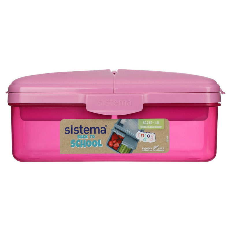 Sistema Quaddie lunch box 1.5L with bottle (British brand)