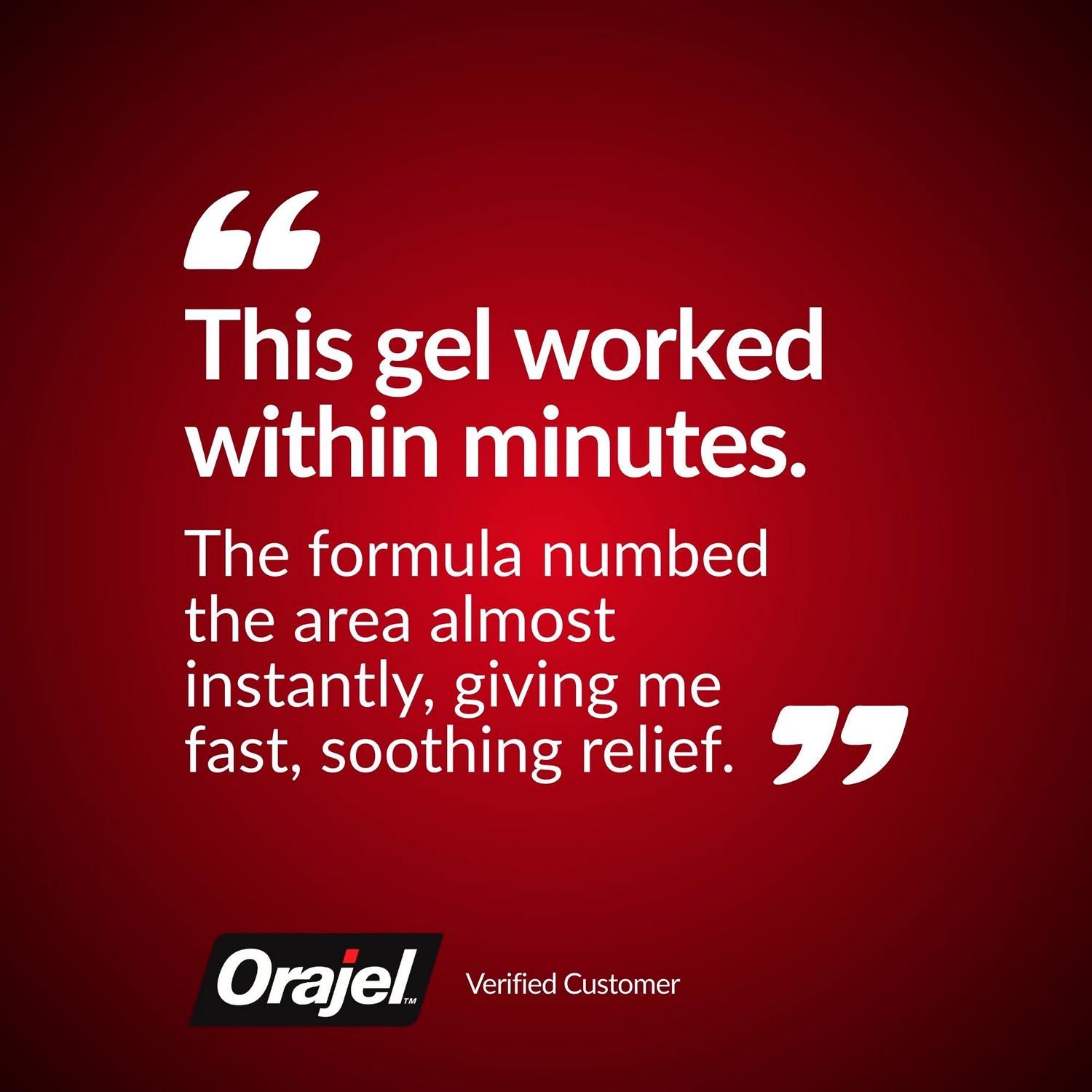 Orajel Dental Gel Toothache Relief imported from the UK