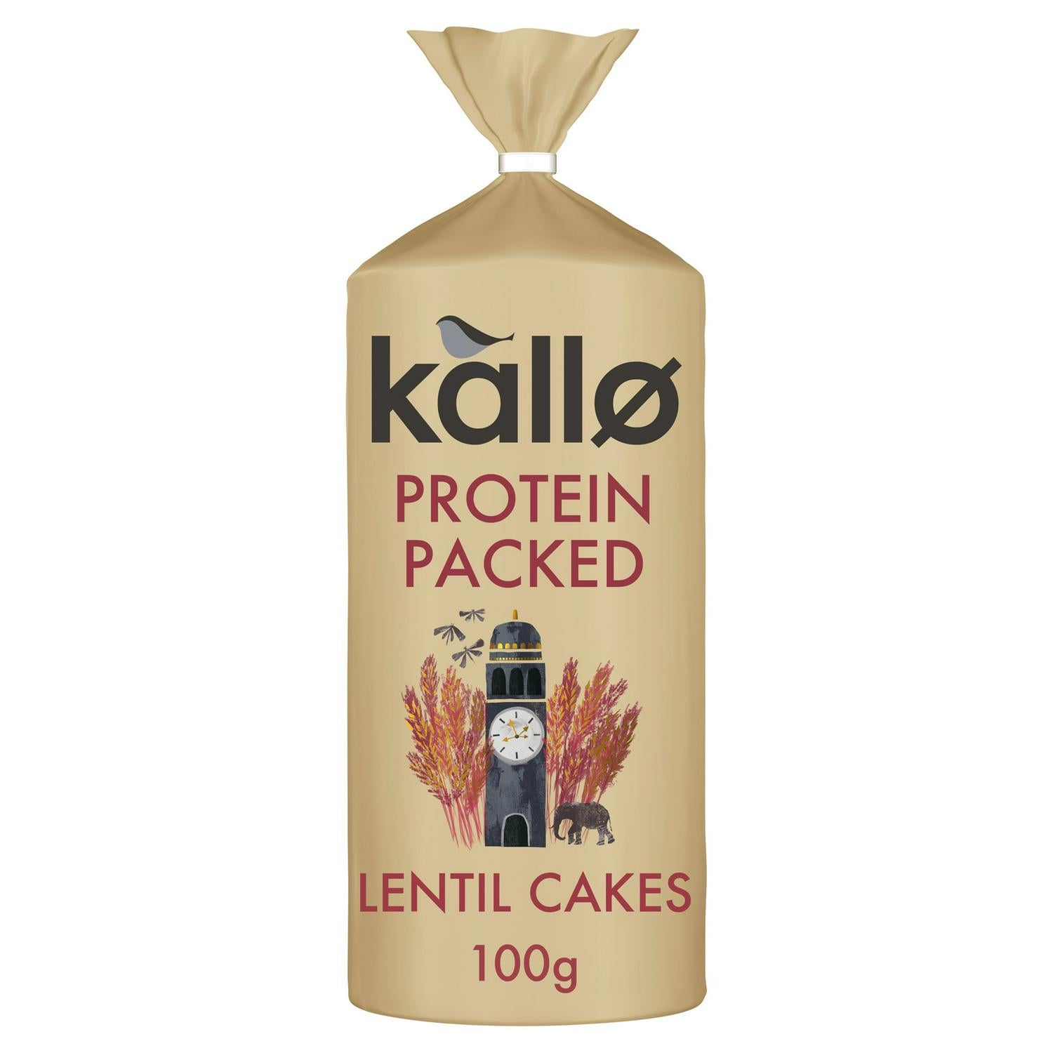 Kallo Protein Packed Lentil Cakes 100g, UK version