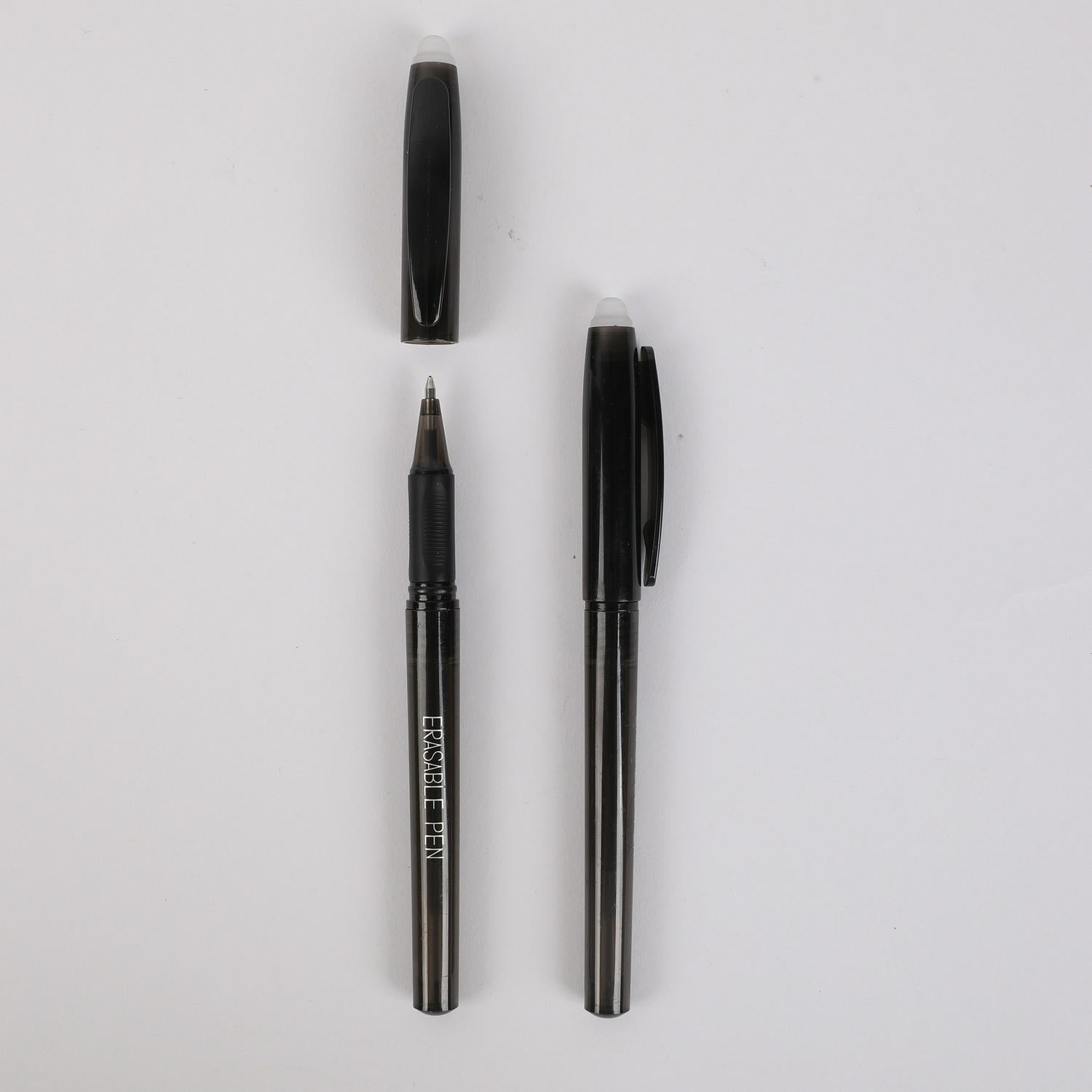 Sainsbury's erasable gel pens black ink pack of 2 (British brand)