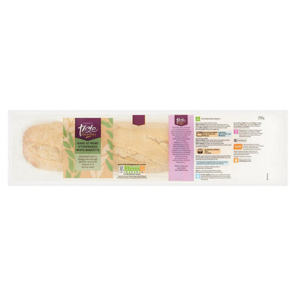 Sainsbury's Bake at Home Stonebaked White Baguette, Taste the Difference 250g