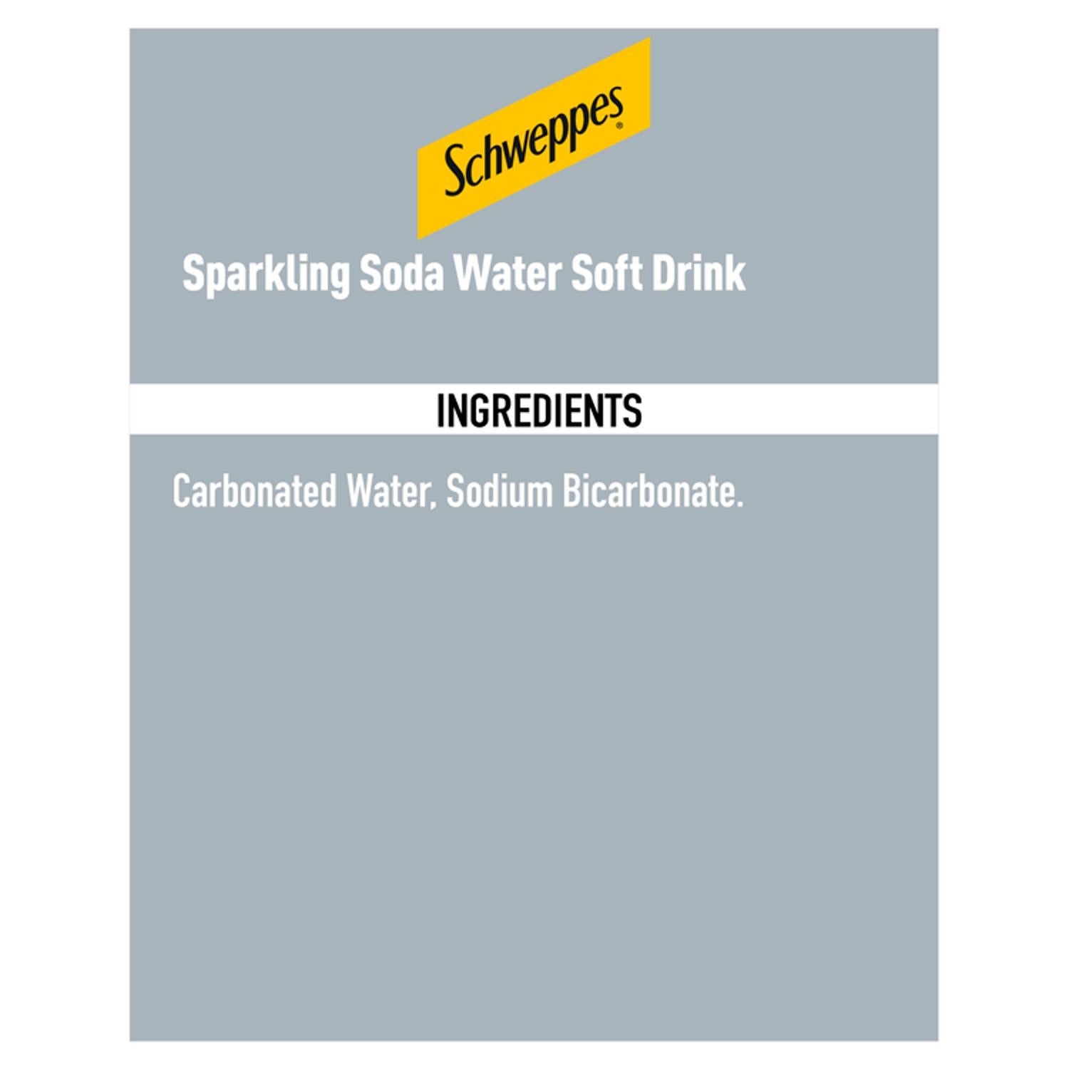 Schweppes Sprudelwasser, 1-Liter-Flasche (britische Marke)