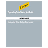 Schweppes Sprudelwasser, 1-Liter-Flasche (britische Marke)