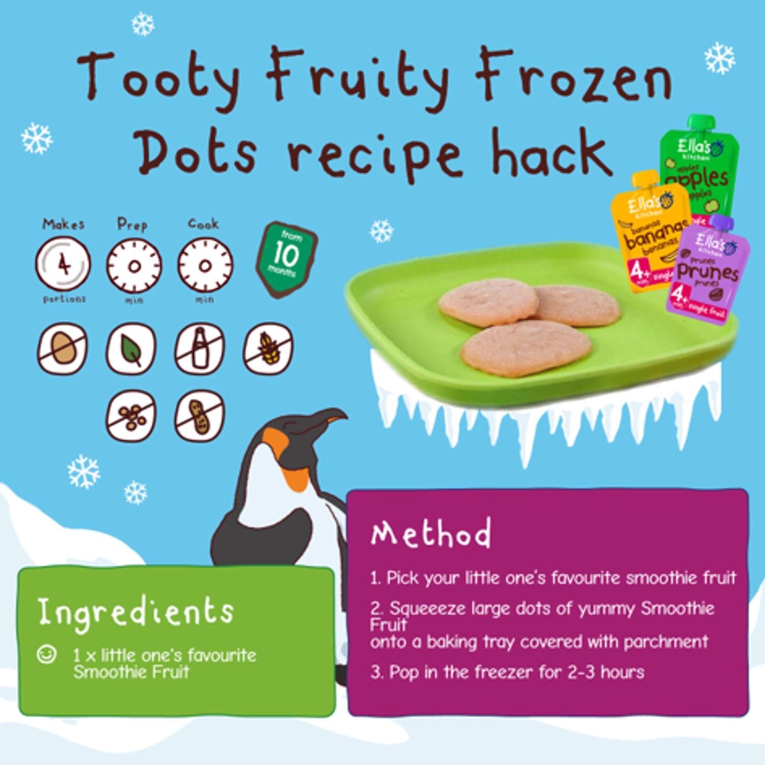 Ella's Kitchen Organic the Red One Smoothie Multipack Baby Food Pouch 6+ Months 5x90g