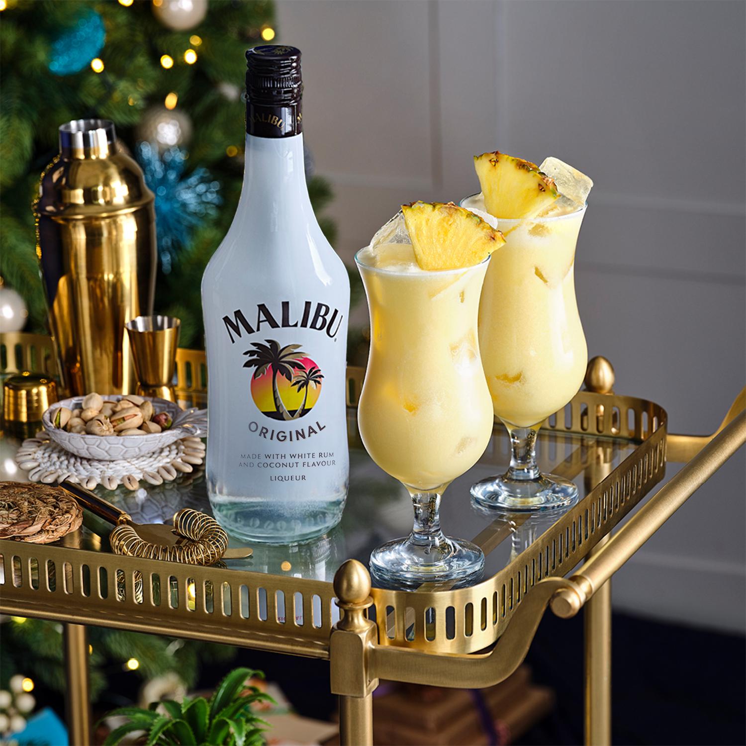 Malibu White Rum Coconut Flavour 70cl, imported from the UK