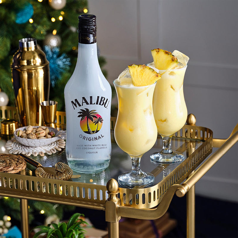 Malibu White Rum Coconut Flavour 70cl, imported from the UK