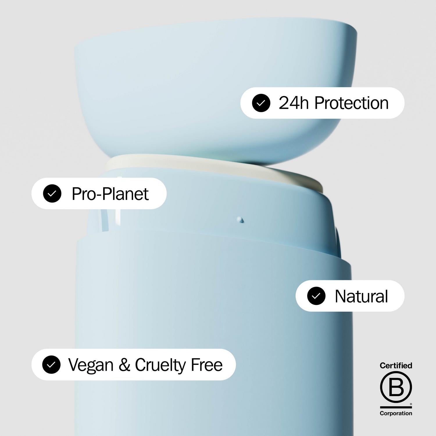 Fussy Natural Deodorant Refill Wavy Days 40g - British product