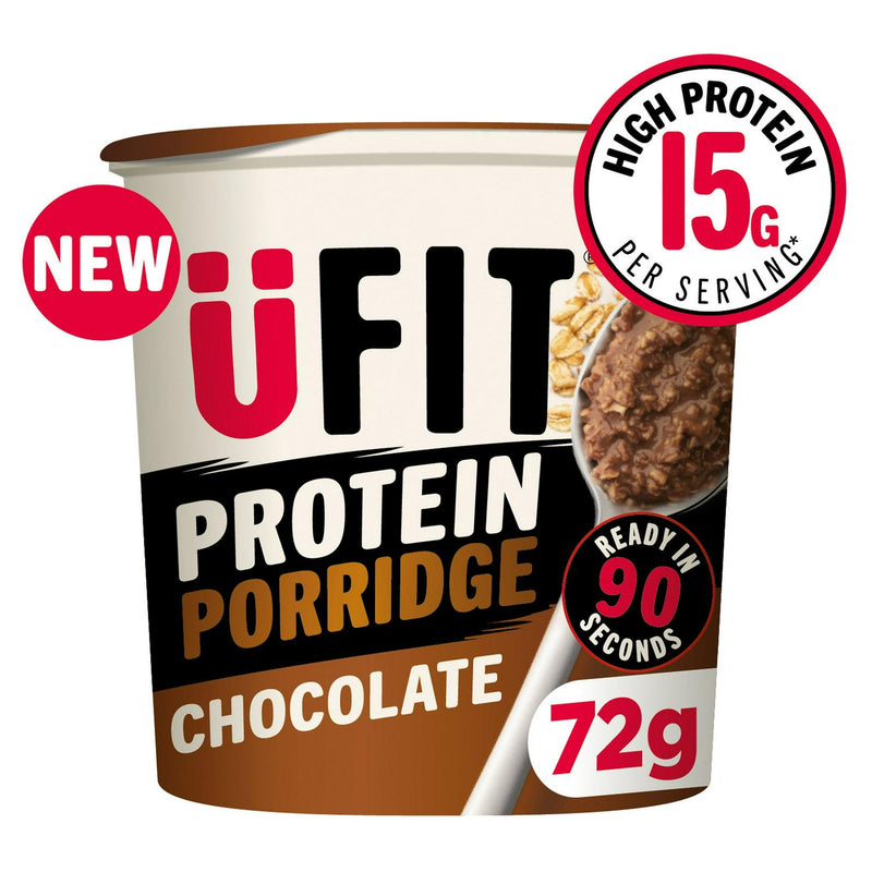 UFIT protein chocolate porridge pot 72g (British brand)