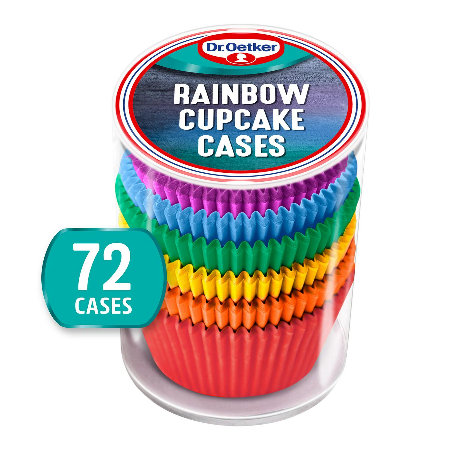 Dr. Oetker Rainbow Cupcake Cases x72 - British product