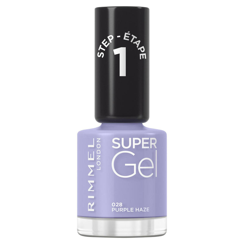 Rimmel London nail polish Purple Haze 028 12ml, imported from the UK