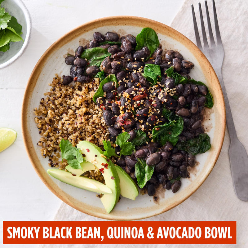 Merchant Gourmet Smoky Black Turtle Beans 240g, imported from the UK