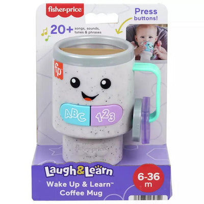 Fisher-Price Wake Up & Learn Kaffeetasse interaktives Spielzeug