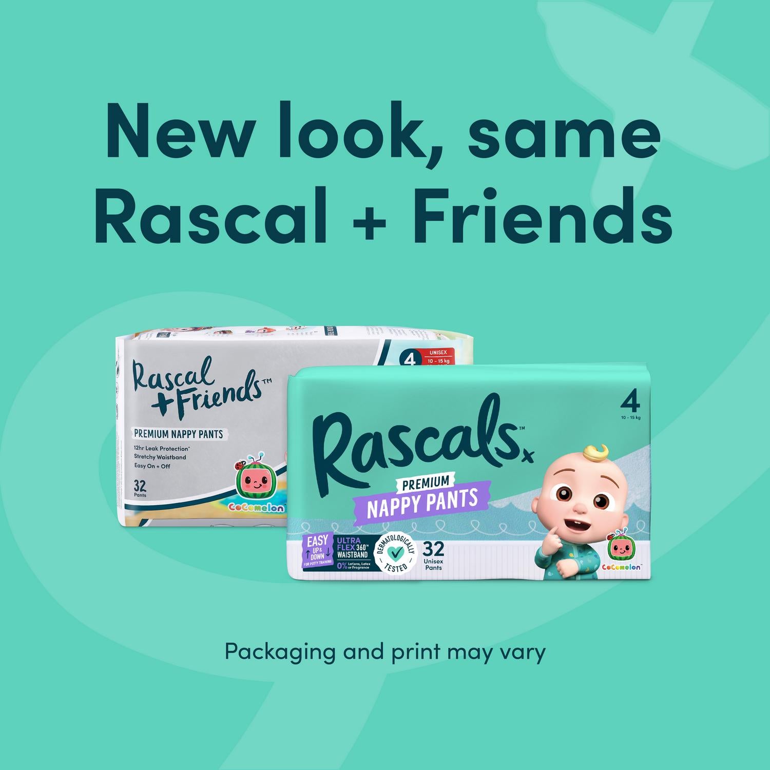 Rascals Cocomelon Nappy Pants Size 6 x26