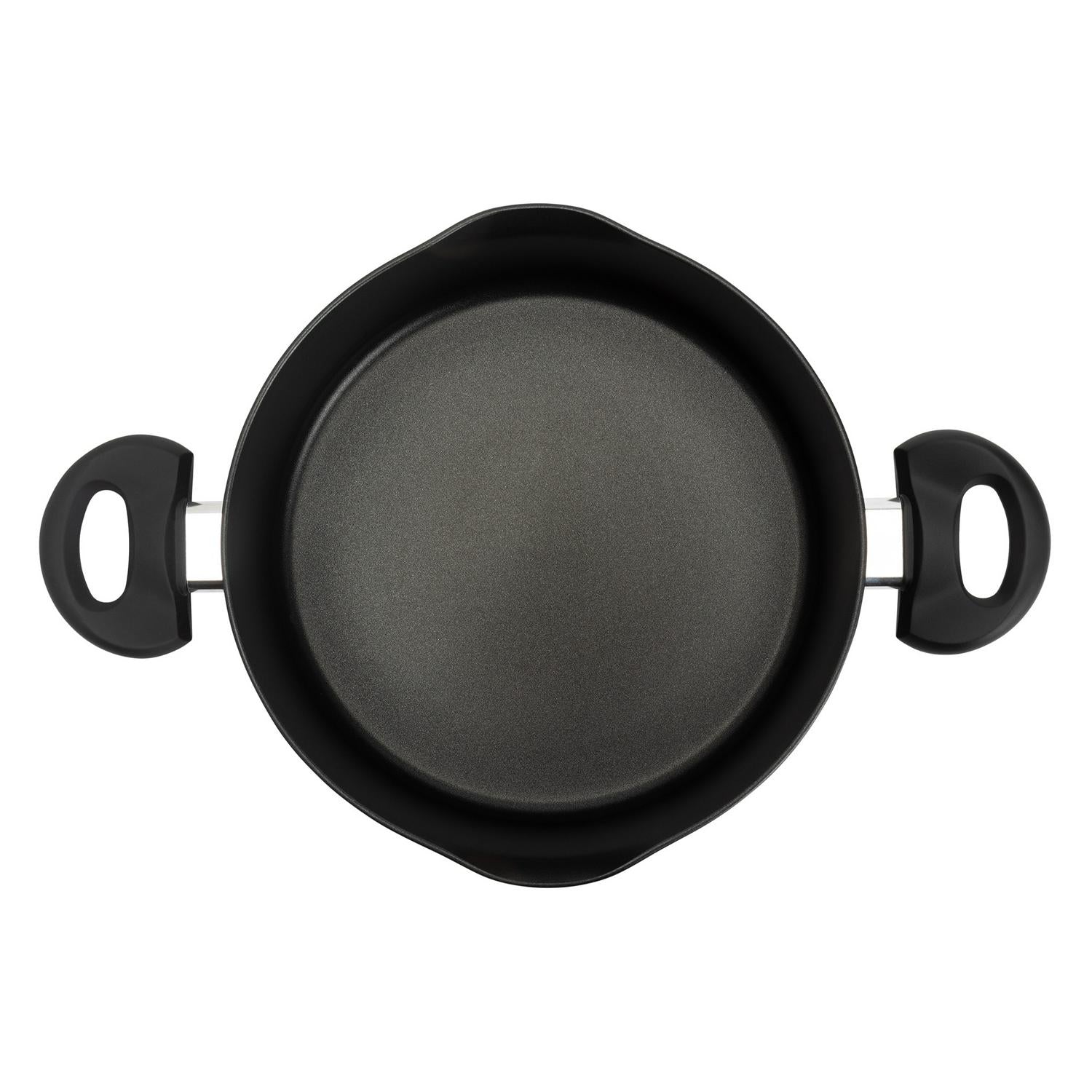 Habitat 24cm Aluminium Stockpot - Black