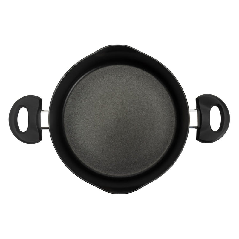 Habitat 24cm Aluminium Stockpot - Black