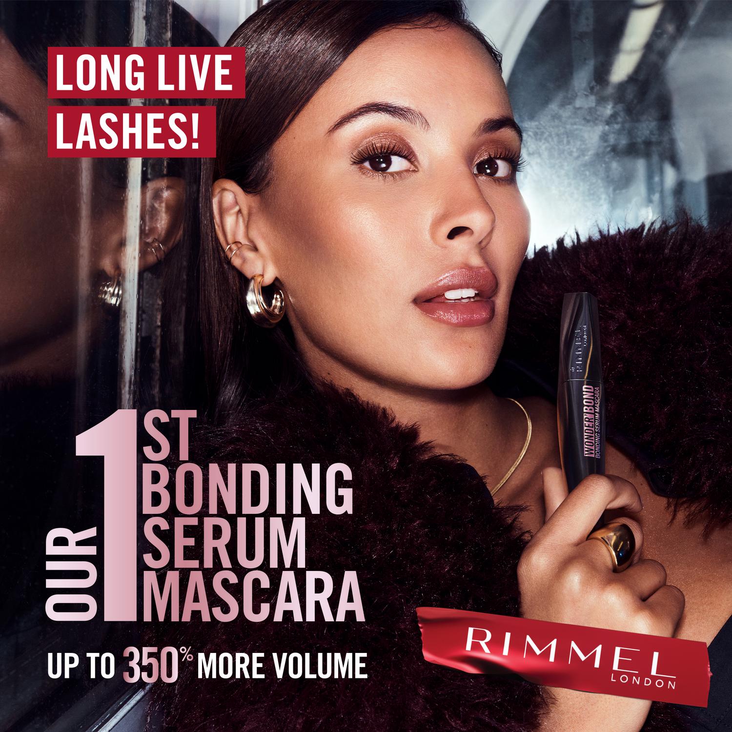 Rimmel London Wonder Bond Mascara Black 11ml, imported from the UK