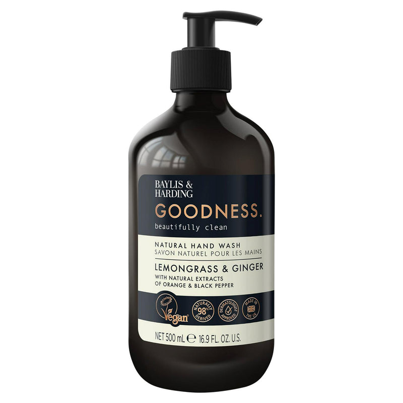 Baylis & Harding natural hand wash lemongrass ginger 500ml - British product