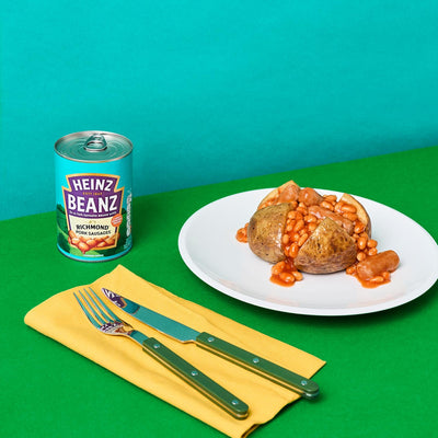 Heinz Bakte Bønner & Richmond Svinepølser 415g Hermetikk