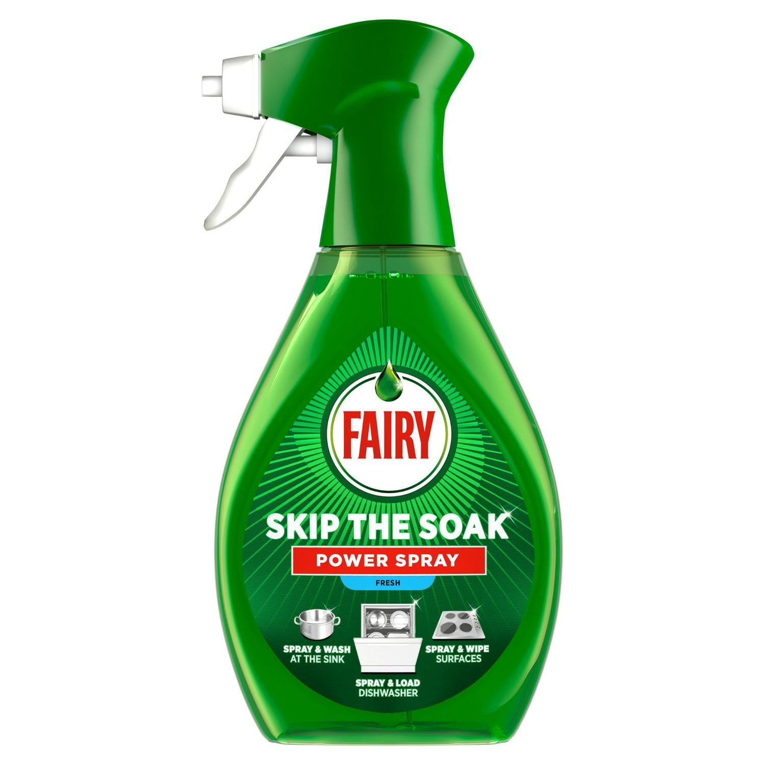 Fairy Skip The Soak Power Spray Fresh Dish 500ml - British product