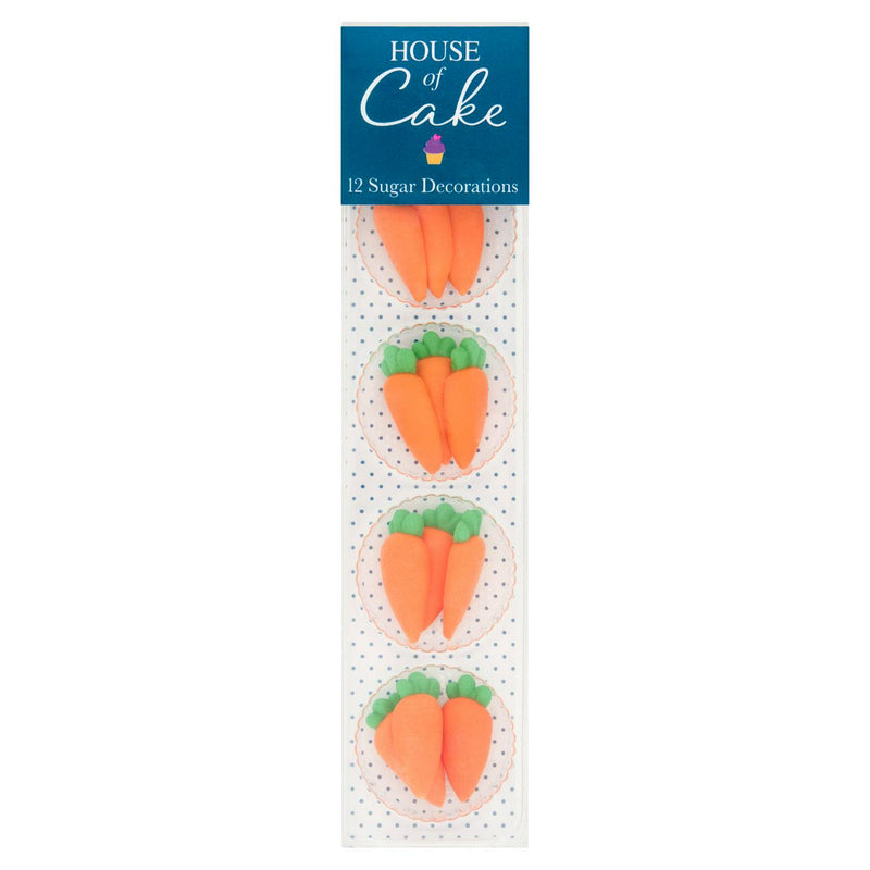House of Cake carrot sugar decorations 25g, UK version