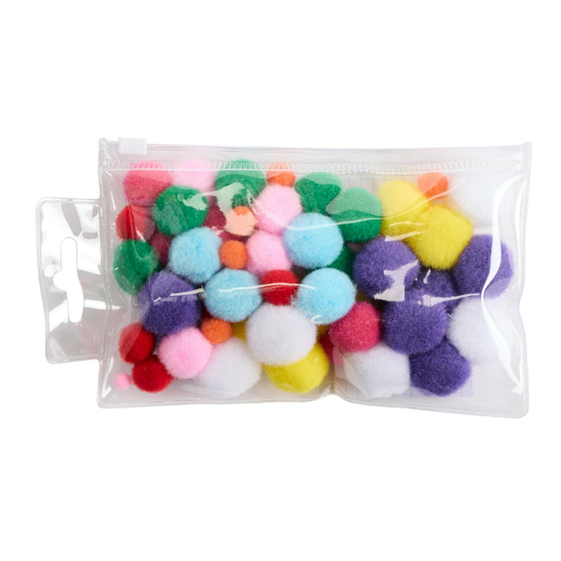 Pom Pom Balls craft balls pack of 60, imported from the UK
