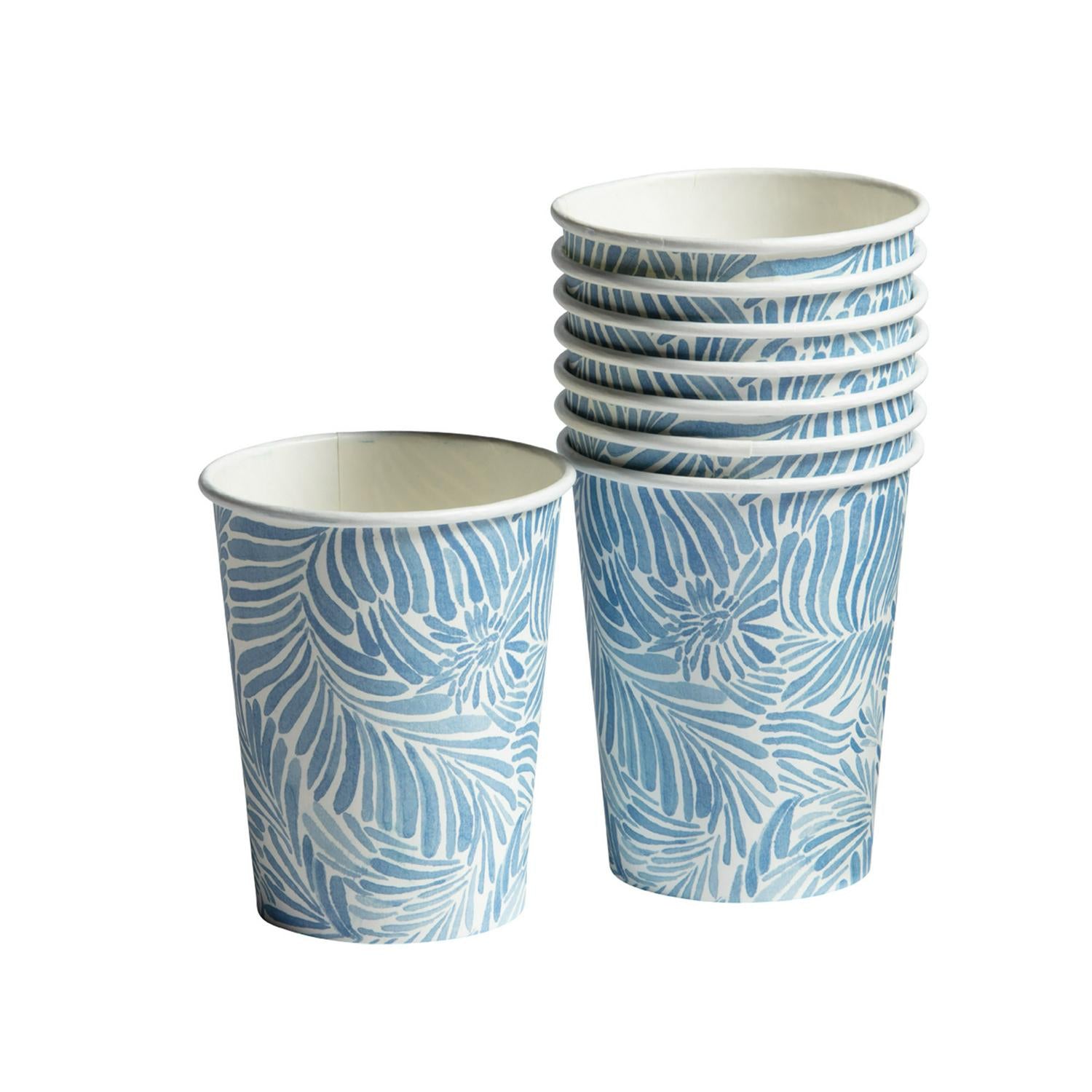 Sainsbury's Home Blue Shoreline Paper Cups 8 pack (British brand)