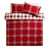 Sainsbury's Home Country Check Bedding Set - Red