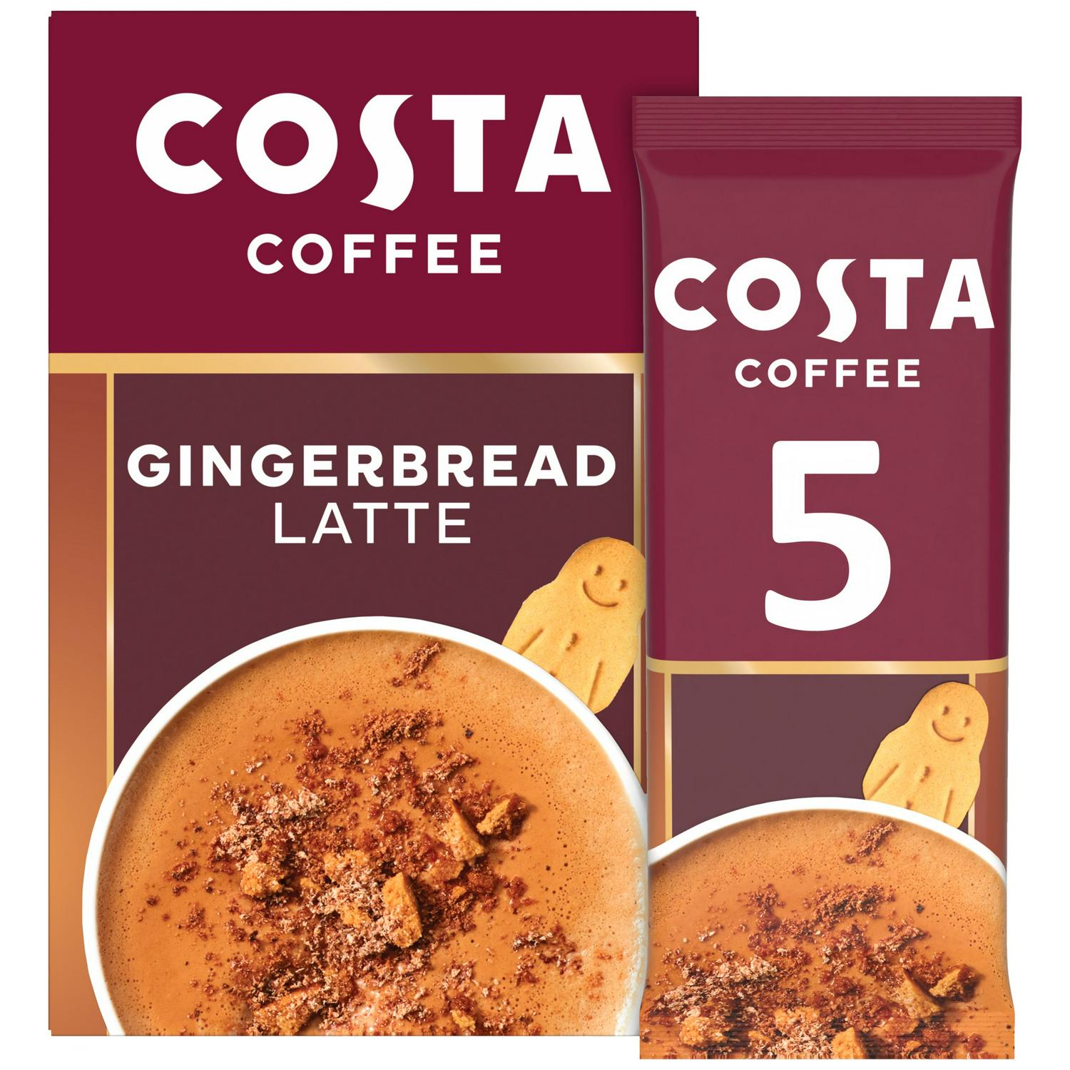 Gingerbread Flavored Instant Latte Coffee 6 x 17g Servings