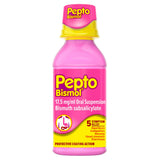 Pepto Bismol stomach relief oral suspension 240ml, imported from the UK