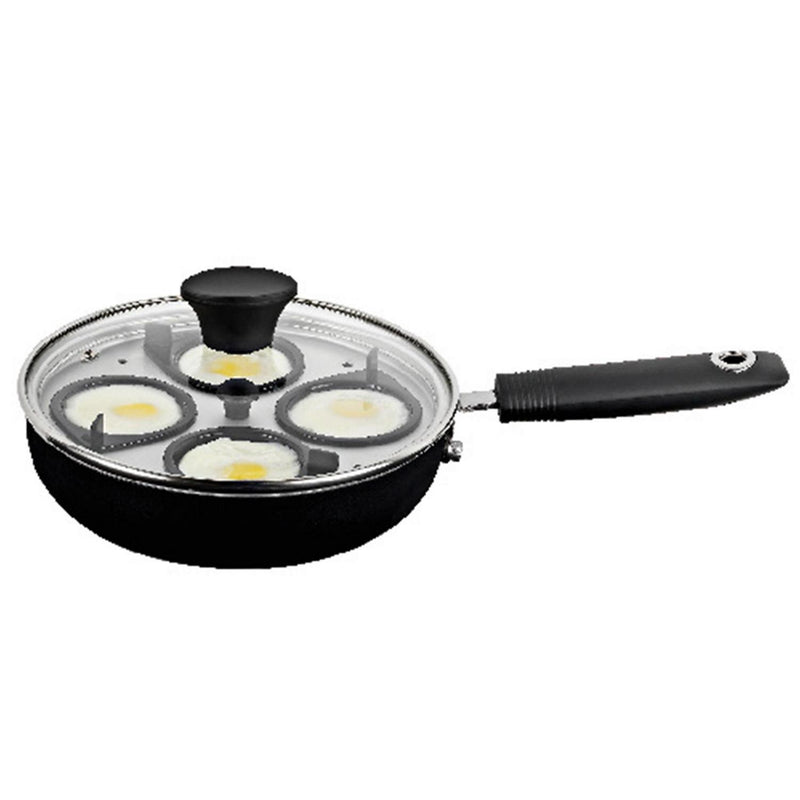 Sainsbury's Home black aluminium egg poacher 20cm diameter (British brand)
