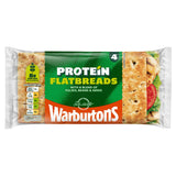 Warburtons Protein Flatbreads Blended Pulses Pack of 4 (British brand)