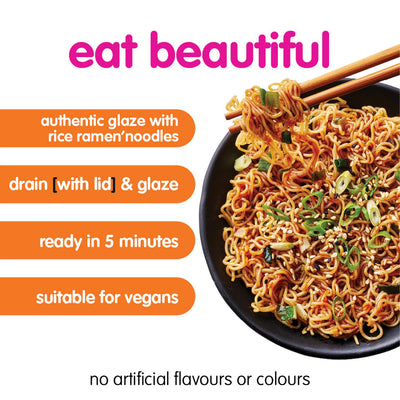 Sainsburys Teriyaki Chicken Flavour Stir Fry Style Rice Ramen Noodles 81g- Buy online at McGrocer