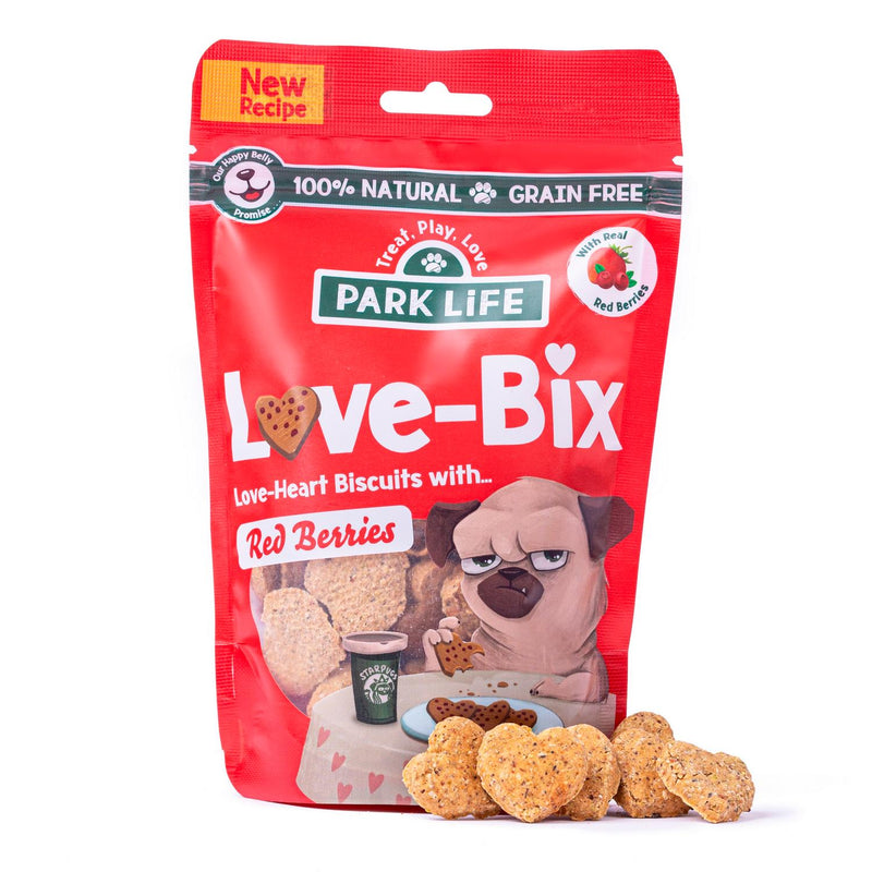 Park Life dog biscuits red berry 100g, imported from the UK