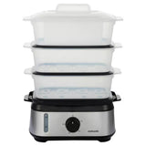 Cookworks 3 Tier Stainless Steel Electric Steamer - British product