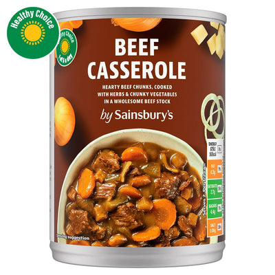 Sainsburys Beef Casserole with Vegetables in Rich Gravy 392g- Buy online at McGrocer