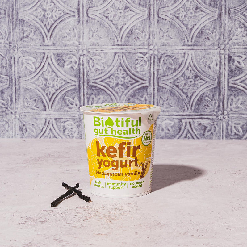Biotiful Kefir Yogurt Madagascan Vanilla 350g - British product