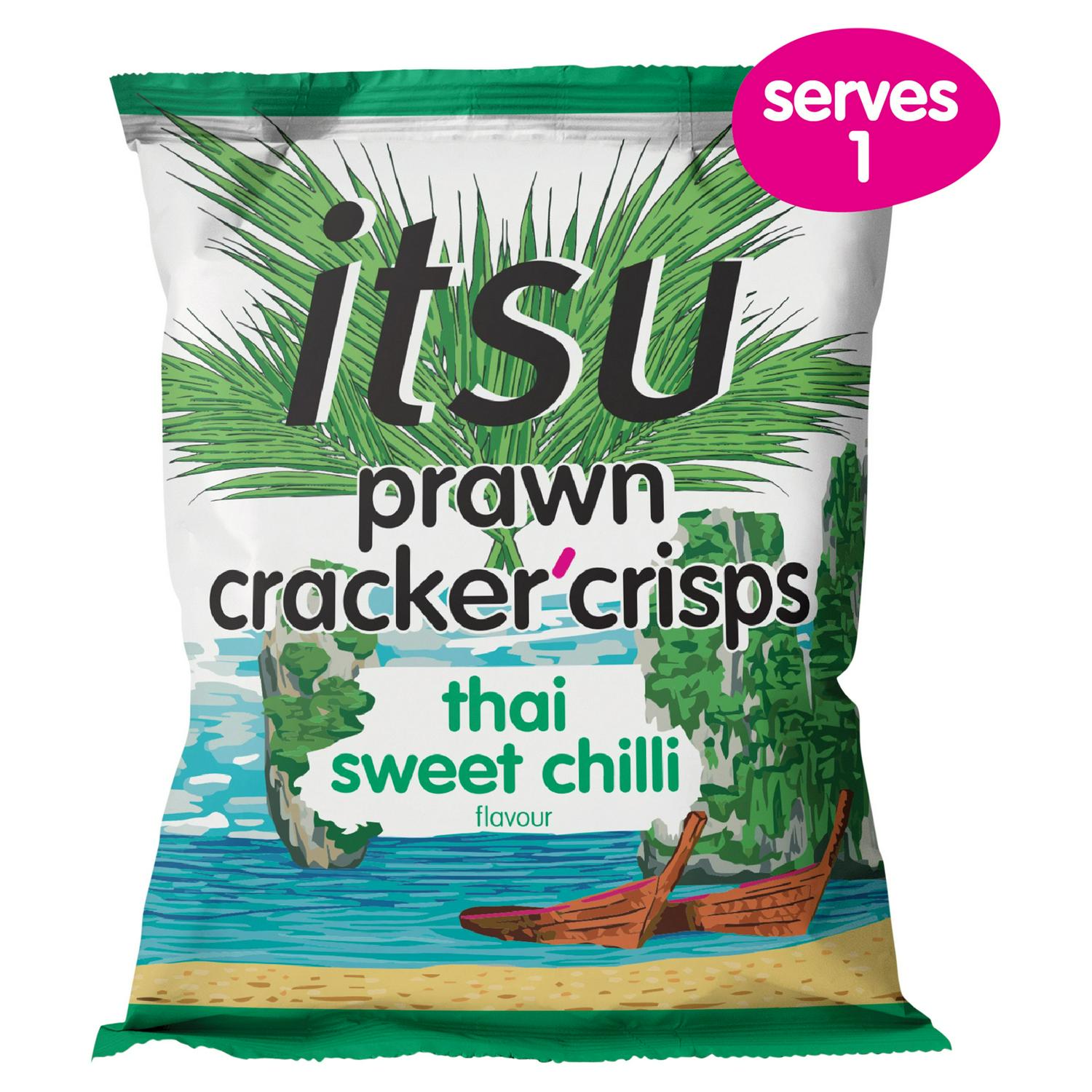 Itsu Thai Sweet Chilli Prawn Cracker Crisps 19g, UK version