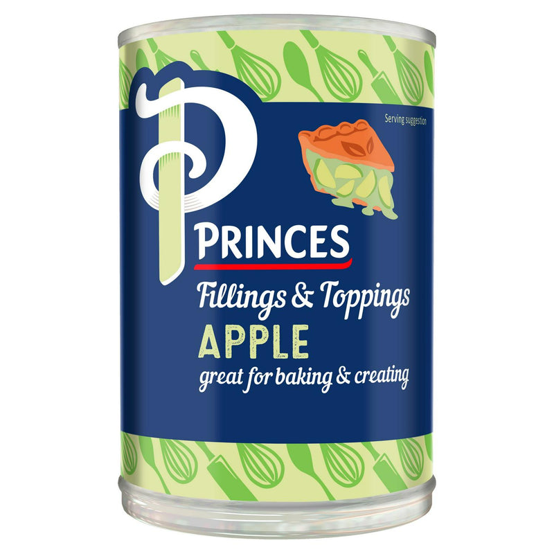 Princes Apple Fruit Filling 395g, imported from the UK