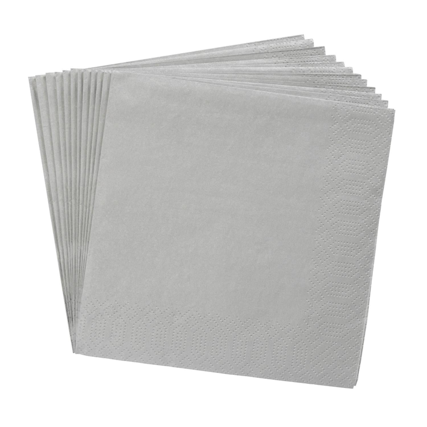 Habitat silver tissue napkins pack of 20, UK version